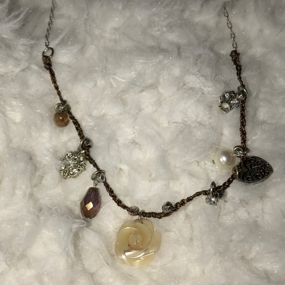 Cord and chain Necklace